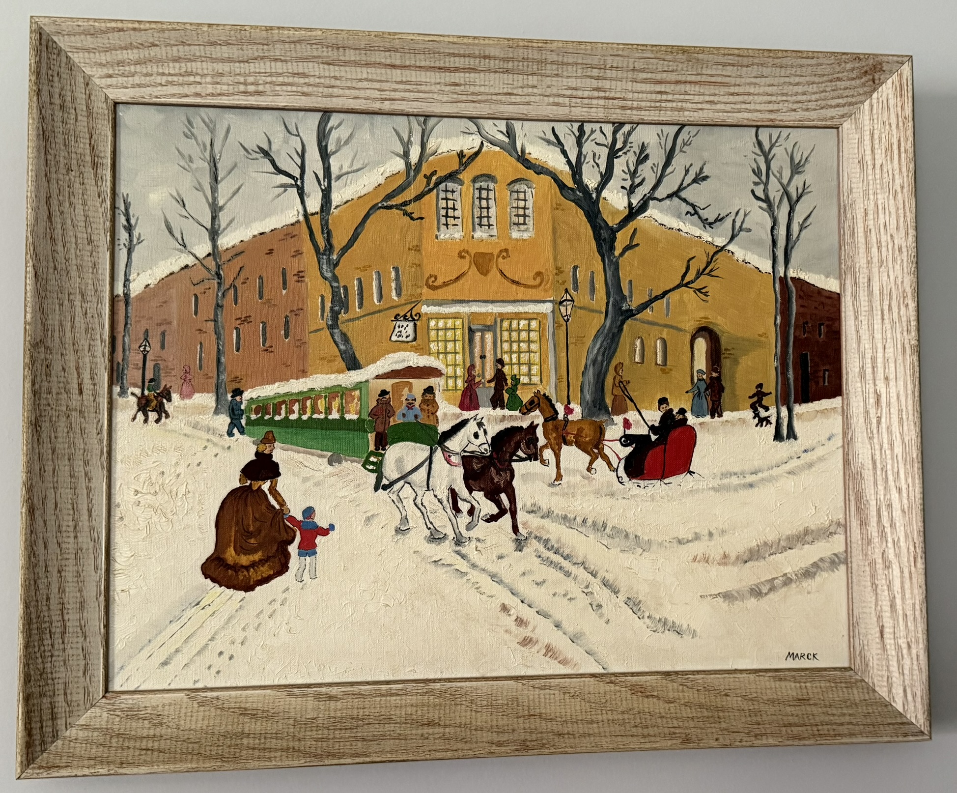 A painting of people in a snowy street

AI-generated content may be incorrect.